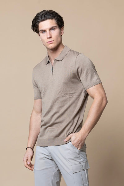 HALF-ZIP SHORTSLEEVE